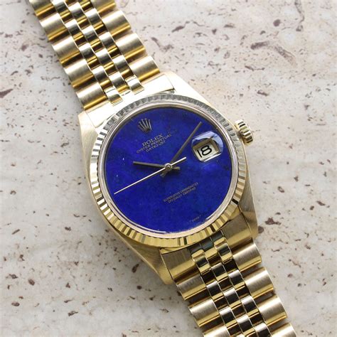 rolex datejust 1601 18k yellow gold yg 1976|rolex 1601 vs 1603.